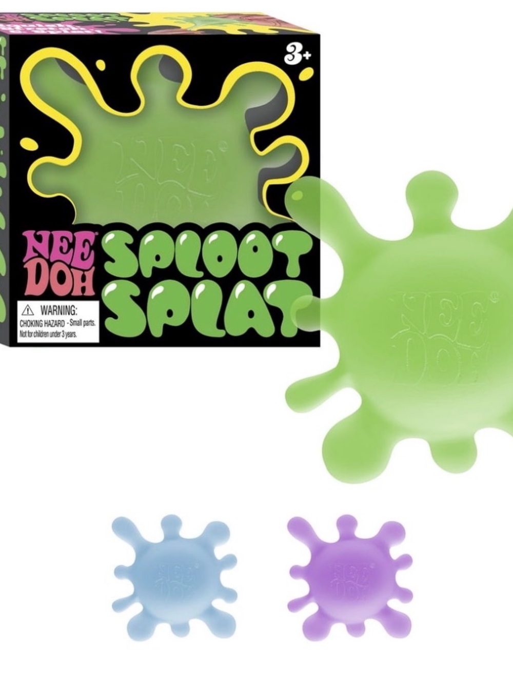 Schylling NeeDoh Sploot Splat Fidget Ages 3+, Groovy Stretch and squish NIB